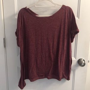 Burgundy Slouchy Tee